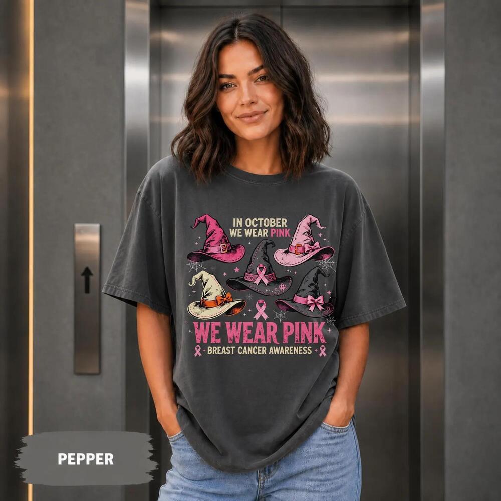Witch Hat  Awareness Shirt, October We Wear T Shirt